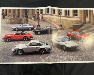 Vintage Porsche poster