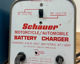 Schauer motorcycle battery & automobile charger 
