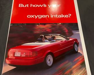 Vintage dealership posters Audi A4, A6