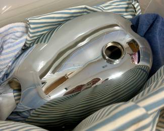 motorcycle gas tank, 1968 Norton P11A
