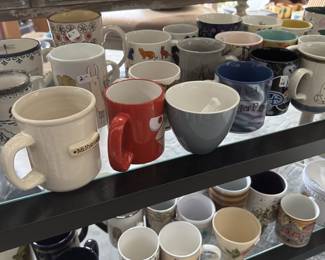 Lots of unique mugs