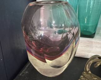 Heavy cased glass