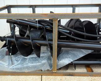 2025 Mower King SSECAG-Y With 3 Bits Skid Steer Auger