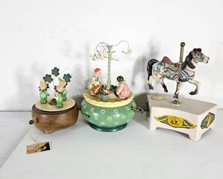 Lot #154 - Lot of Three Music Boxes - Assorted Styles