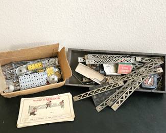 Lot #94 - Vintage Gilbert Erector Set with Original Booklet - Vintage Toys