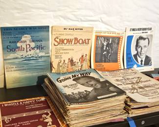 Lot #45 - Large Lot of Vintage Sheet Music - Lots of Showtunes