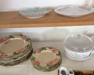 Franciscan Dessert Rose and Lily pyrex