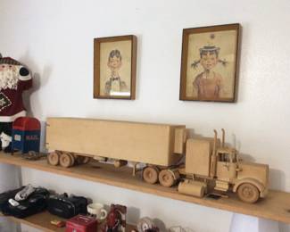 Wooden truck hand made