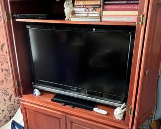 TV (Sony) in Cabinet