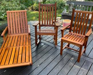 Teak patio furniture 