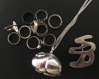 Loads of sterling jewelry