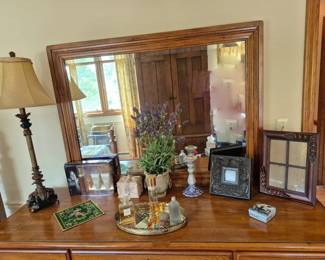 This dresser and mirror are not part of the sale.