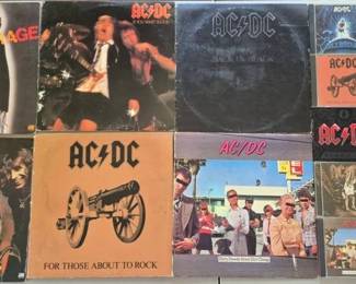 AC/DC vintage lp's, DVD's and videos.