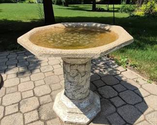 Birdbath.