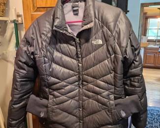 North face Jacket and gloves.