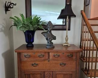 And now back to our regularly scheduled sale.  Starting in the front room with this gorgeous antique cabinet.