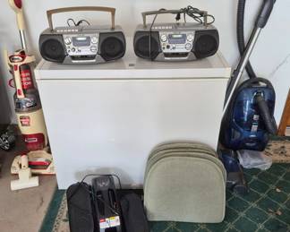 Shark vaccuum, boom boxes, freezer is not for sale.