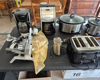 More kitchen appliances.