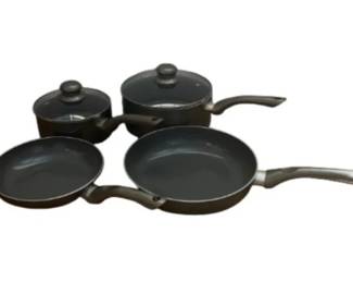 6 Piece Moss & Stone Nonstick Cookware Set