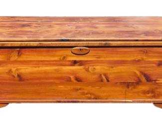 Vintage Cedar Chest On Casters