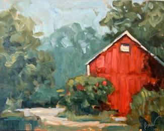 Original Hand-Painted Acrylic On Board - Signed Britt Bair