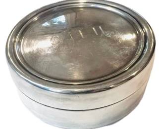 Silver Plate Velvet Lined Trinket Box