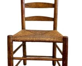 Woven Antique Ladder Chair