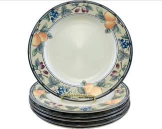 Mikasa Garden Harvest Intaglio Dinner Plates 11" CAC29