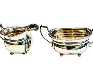 Sterling Silver Creamer and Sugar
