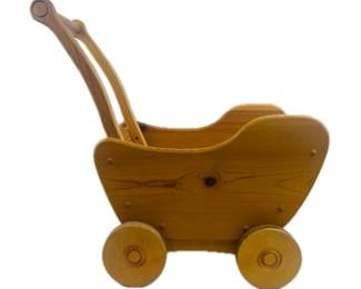 Childrens Wooden Play Stroller