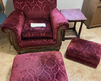 Antique Davenport with paperwork