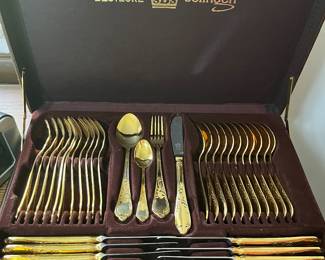 Gold Plated silverware set