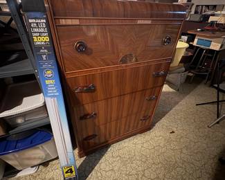 . . . Waterfall style dresser with  great bakelite drawer pulls