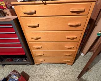 . . . blonde chest of drawers