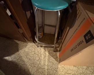 . . . one of a set of vintage stools