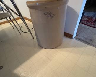 . . . 20-gallon stoneware crown crock