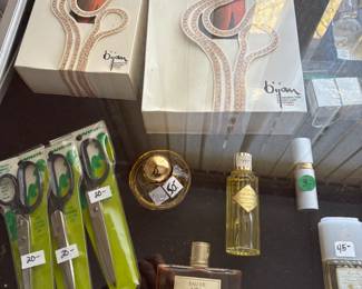 . . . sewing scissors and perfumes