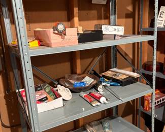 . . . metal shelving
