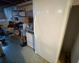 . . . and upright freezer
