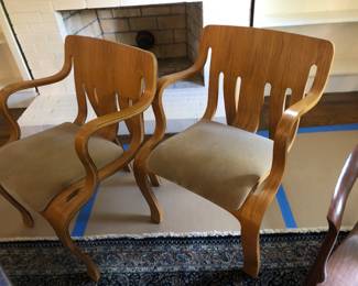 VIntage MCM Bentwood chairs