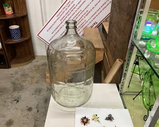 Clear Glass 5 Gal Jug