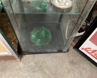 Green Uranium Glass Plates