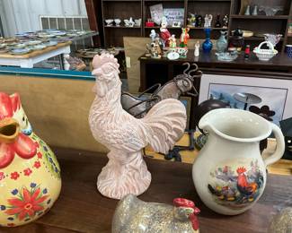 Rooster Statue - Shaker & Thangs Pottery Texas Stoneware Pitcher