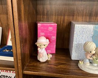 Precious Moments Enesco Figurine - Sisters in Purple