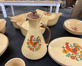 Taylor, Smith & Taylor Reveille Rooster Dinnerware