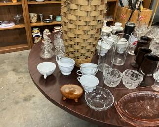 Chocolate Slag Glass Bowl