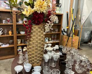 Wood & Grass Floor Vase