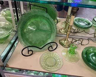 Green Uranium Glass Items