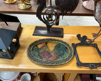 Cast Iron Rooster Trivets