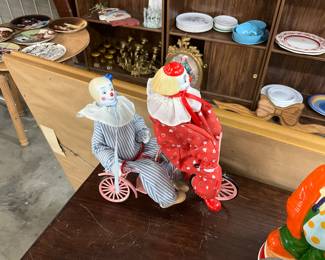 Enesco 2 Clowns on a Bicycle 